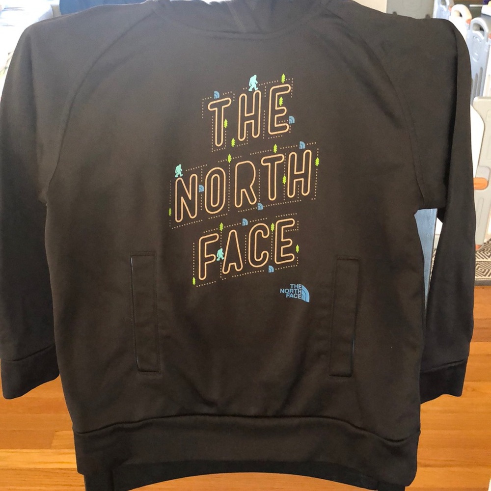 North face hooded sweatshirt
